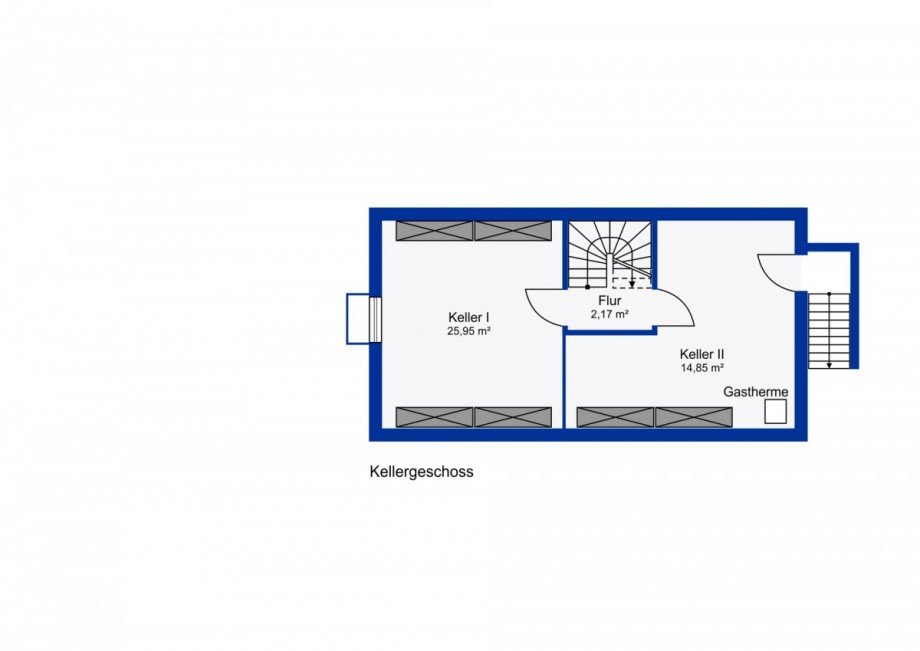Keller Doppelhaush�lfte Duisburg / Hochemmerich