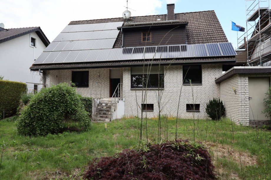 Ansicht Garten Zweifamilienhaus Paderborn / Sennelager