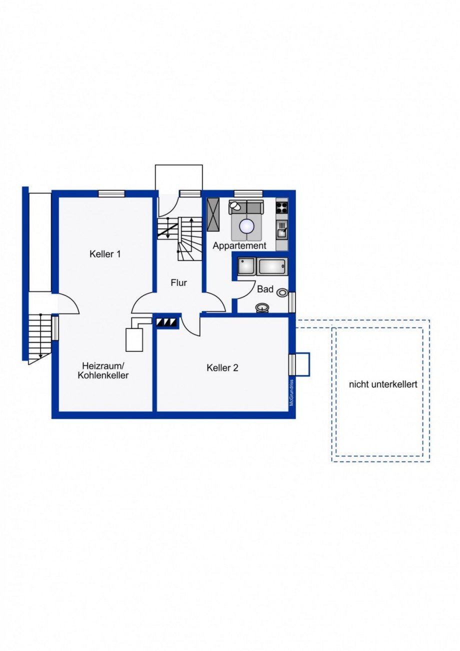 Keller, Appartement Einfamilienhaus Bad Driburg
