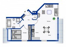 Grundriss Ruhige, und gem�tliche 
DG-Wohnung in PB n�he Fischteiche
Beste Lage!